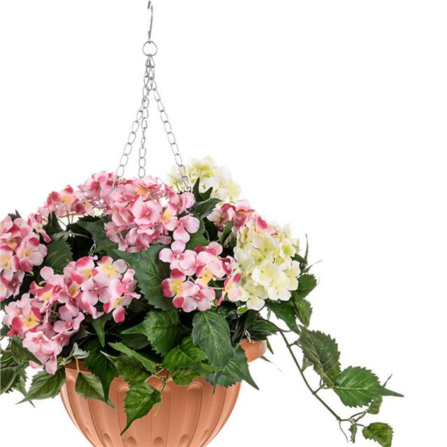 Artificial Hydrangea Hanging Basket Faux Hydrangea Shelf Edge Uk