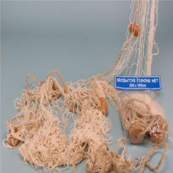 Nautical Decorative Fish Net Pack with Shells and Cork, Nets