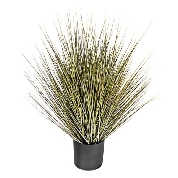Artificial Potted Grass Plant in Black Pot